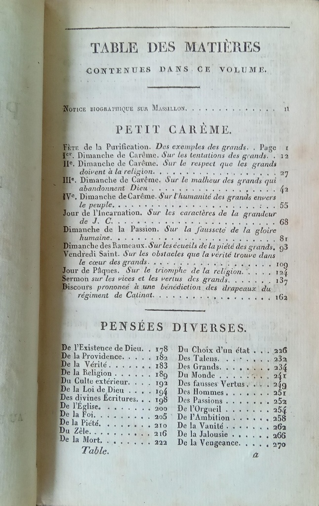 Livre ancien - Conduite du Carème - 1821