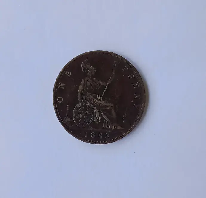 G-B One penny Victoria - 1883